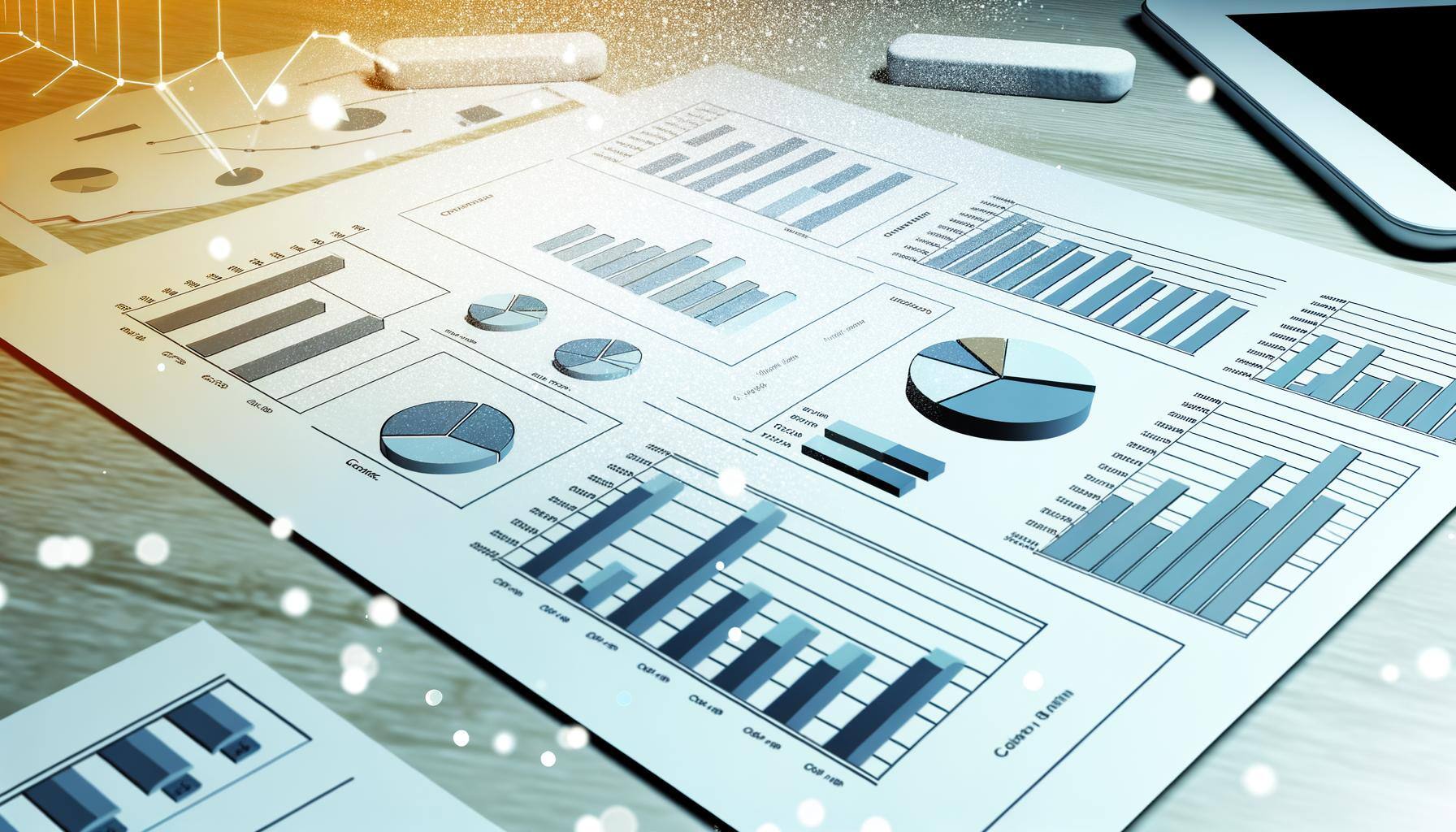 charts and graphs analyzing financial documents